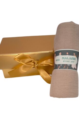 Beige Crinkle Cotton Stole Hijab