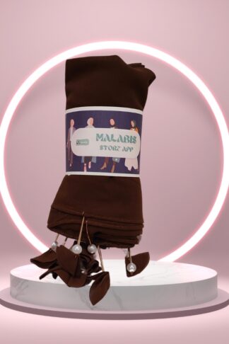 Burgundy Georgette Latkan Stole