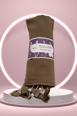 Charcoal Georgette Latkan Stole