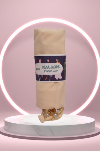 Cream Georgette Latkan Stole