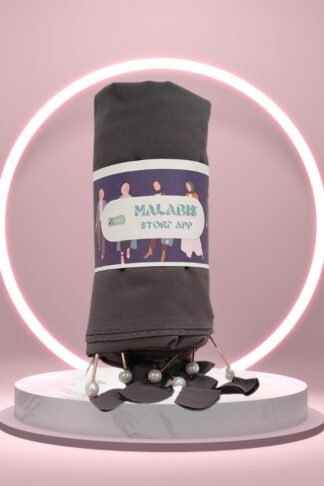 Dark Tan Georgette Latkan Stole