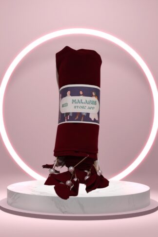 Rose Brown Georgette Latkan Stole