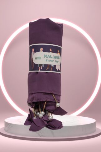 Royal Purple Georgette Latkan Stole