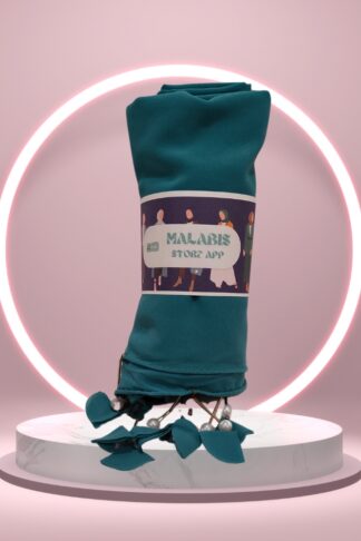 Teal Georgette Latkan Stole