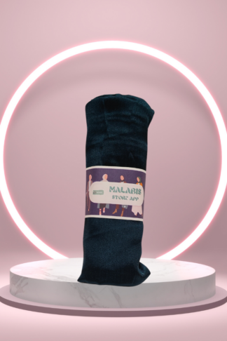 Midnight Green Indian Satin Hijab Stole