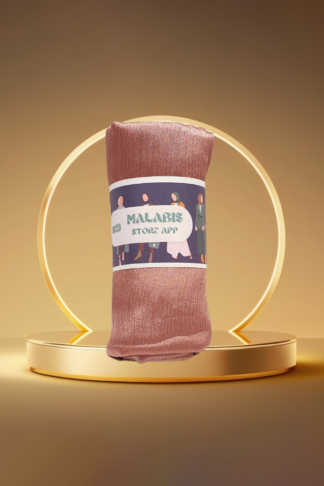 Pink with Shade of Faint Pink Muna Satin Hijab Stole